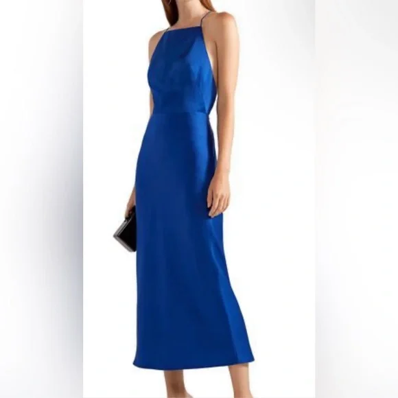 Jason Wu | Dresses | Jason Wu Halter Neck Lullabi Satin Dress | Poshmark